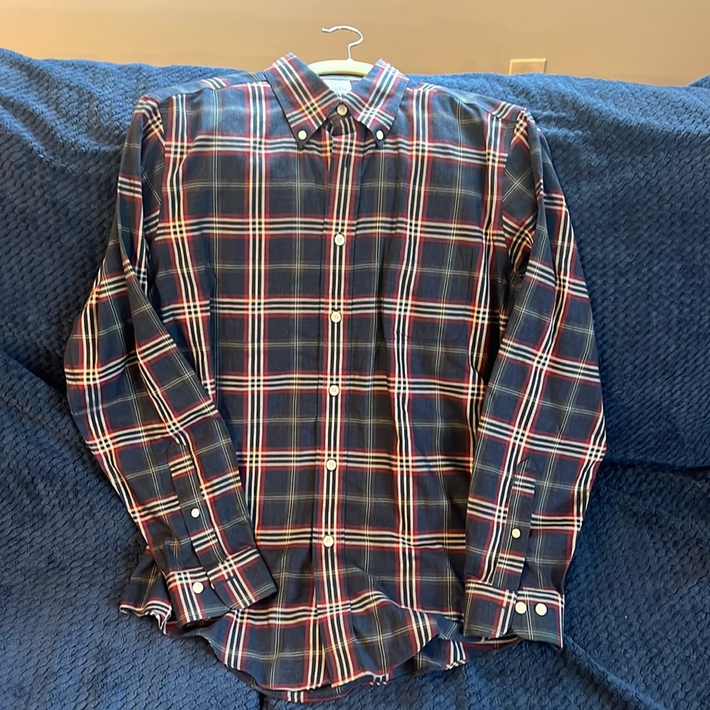 Brooks Brothers navy blue long sleeve polo